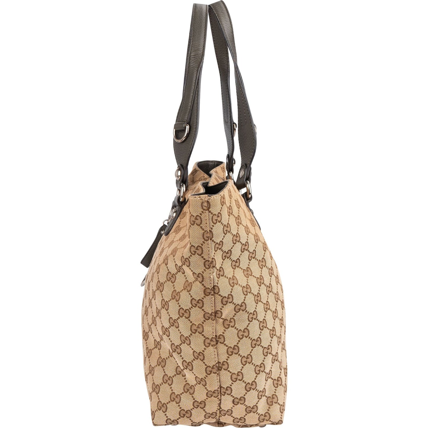 Gucci Monogram GG Horsebit Tote Shoulder Bag