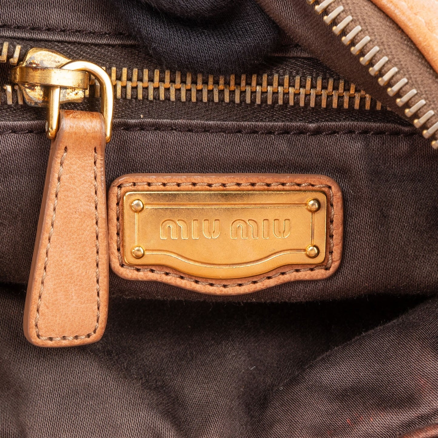 Miu Miu Woven Leather Fringe Hobo Shoulder Bag