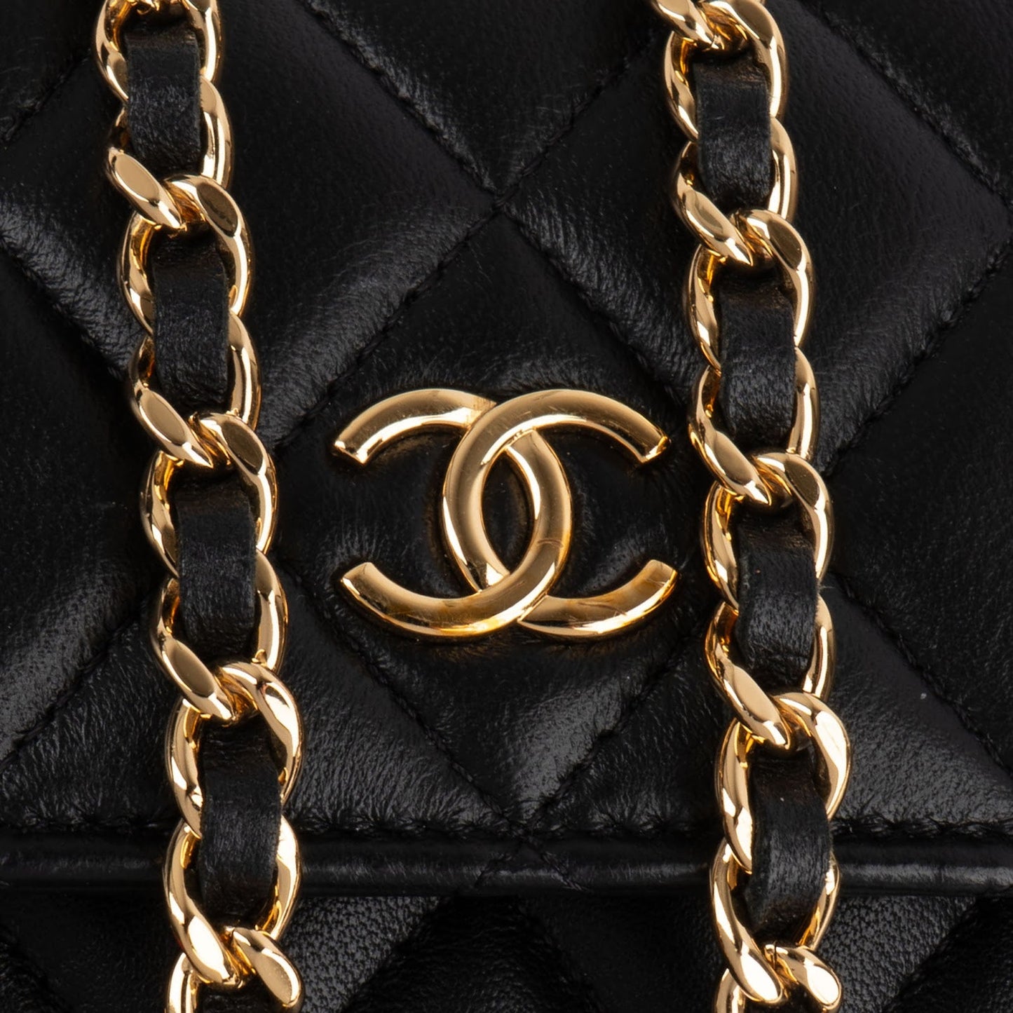 Chanel Quilted Lambskin Coco Casino Single Flap Crossbody Bag