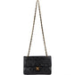 Chanel Quilted Lambskin 24K Gold Small Double Flap Shoulder Bag