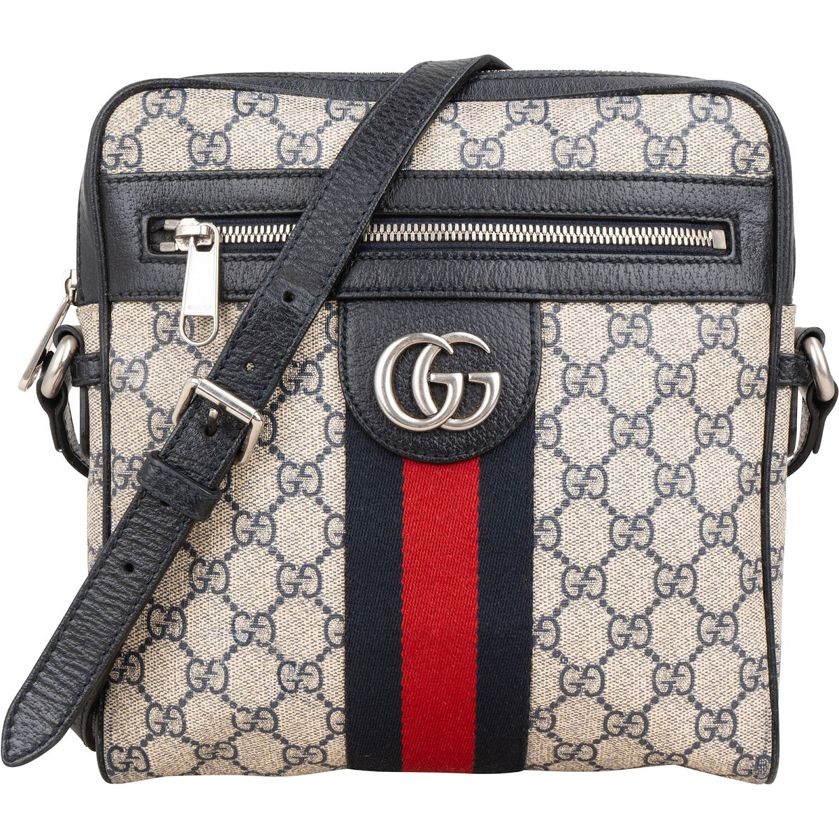 Gucci Monogram GG Supreme Ophidia Messenger Crossbody Bag