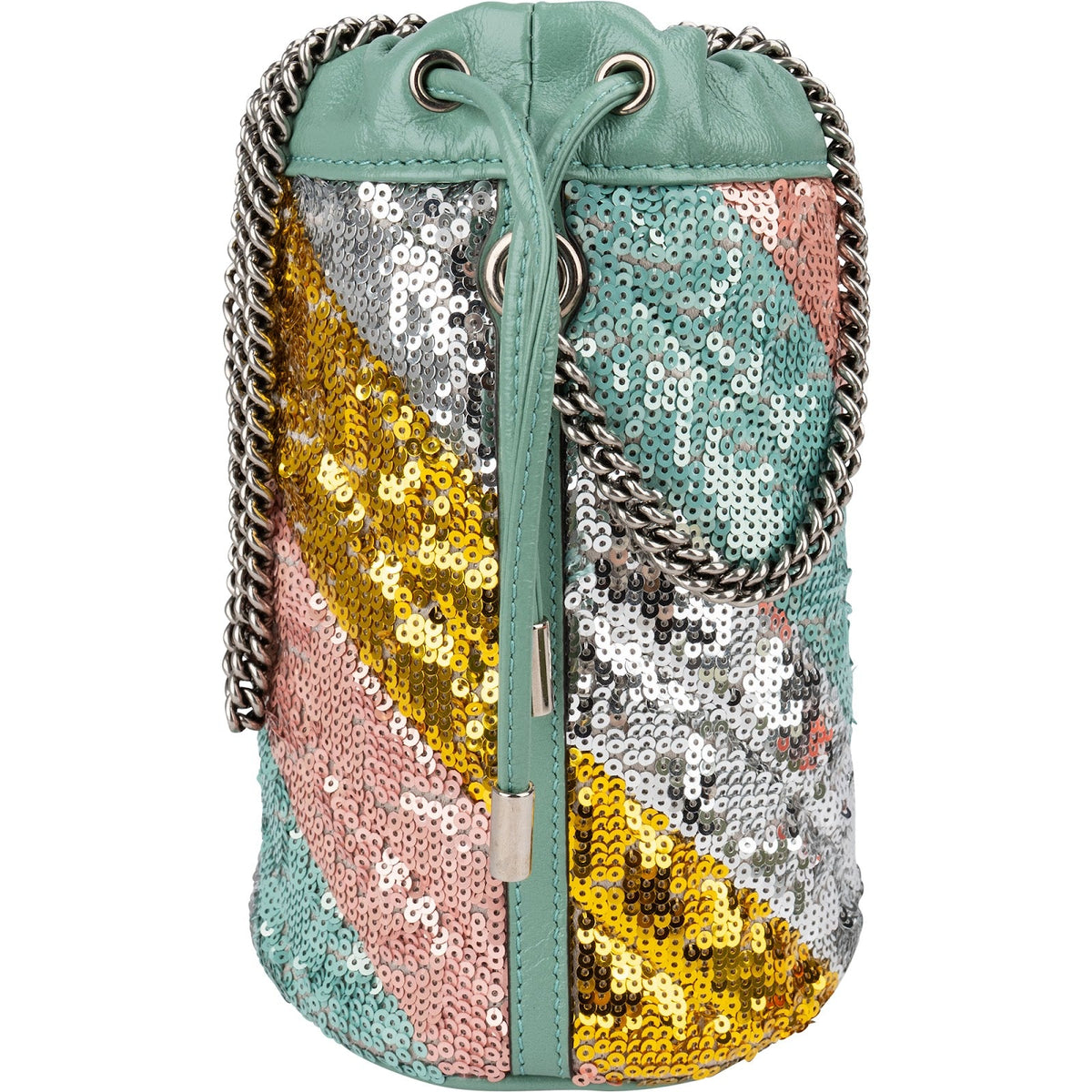 Gucci GG Marmont Small Bucket mit Pailletten – Ansicht 5
