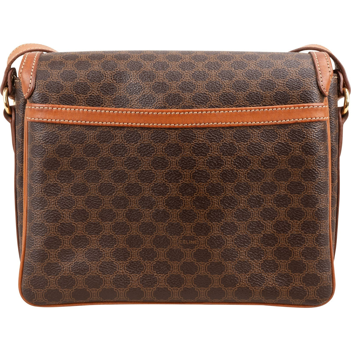 Celine Macadam Monogram Canvas Messenger Crossbody Bag