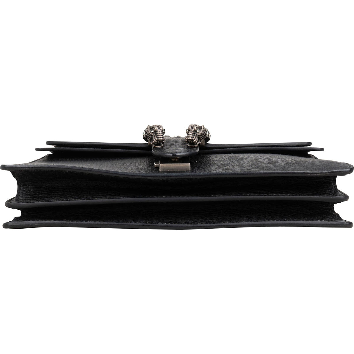 Gucci Grained Leather Crystal Dionysus Shoulder Bag