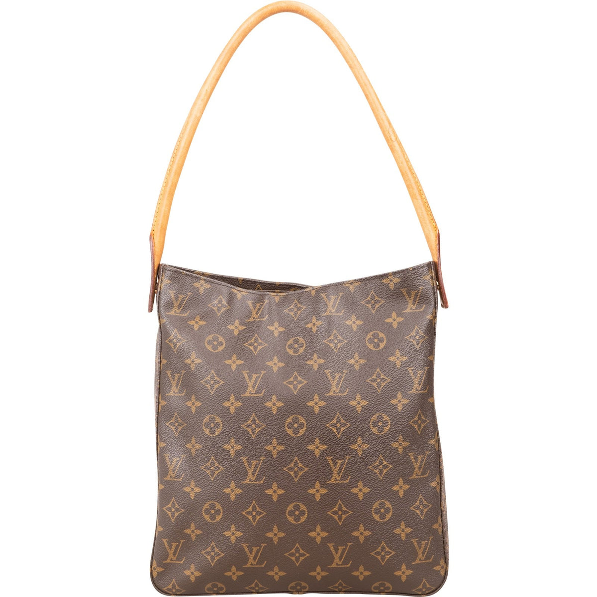 Louis Vuitton Monogram Canvas Looping GM aus Monogram Canvas und Vachetta-Leder – Vorderansicht