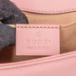 Gucci Pink Matelassé Leather GG Marmont Small Crossbody Bag