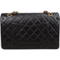 Chanel Quilted Lambskin Medium 24K Gold Double Flap Shoulder Bag