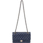 Chanel Quilted Caviar Leather Medium Gold Double Flap Shoulder Bag