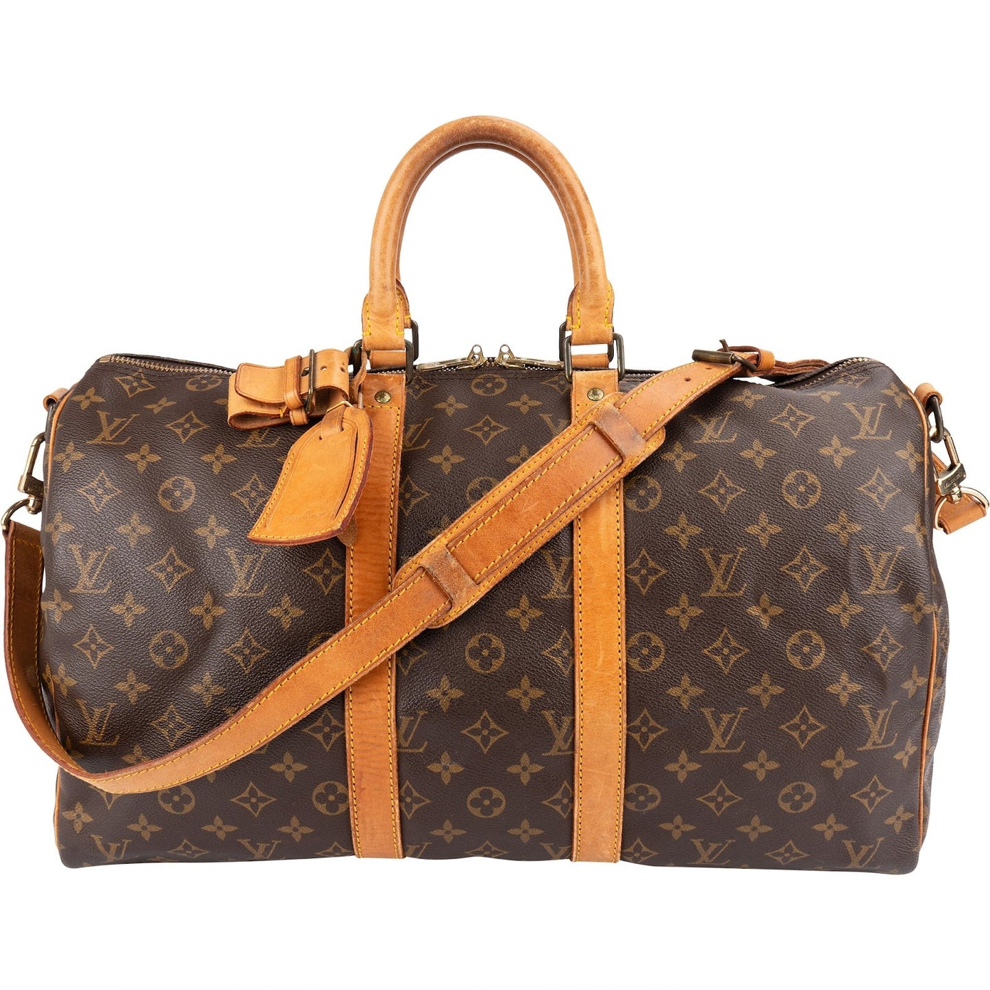 Louis Vuitton Monogram Canvas Keepall 45 Bandoulière Travel Bag