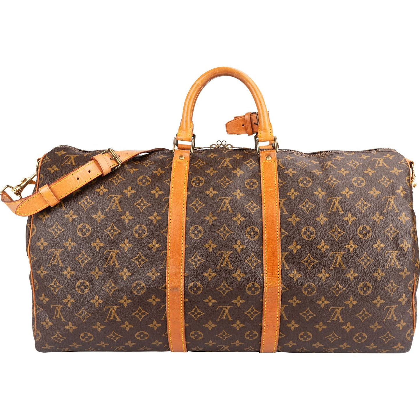 Louis Vuitton Monogram Canvas Keepall 55 Bandoulière Travel Bag
