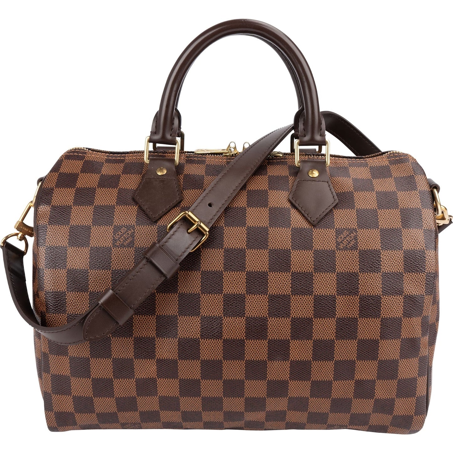 Louis Vuitton Monogram Damier Ebene Speedy 30 Bandoulière Handbag
