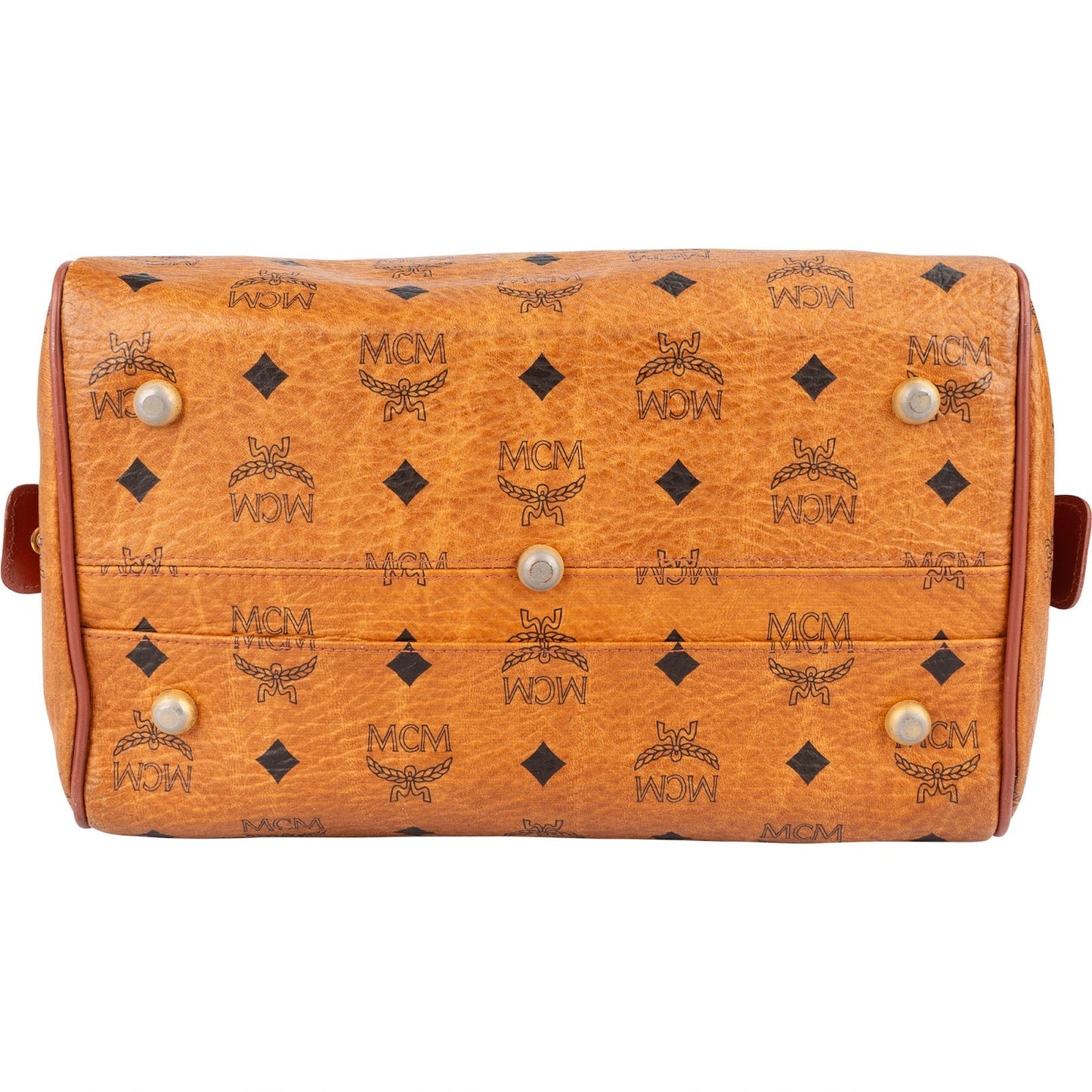 MCM Monogram Visetos Boston Handbag