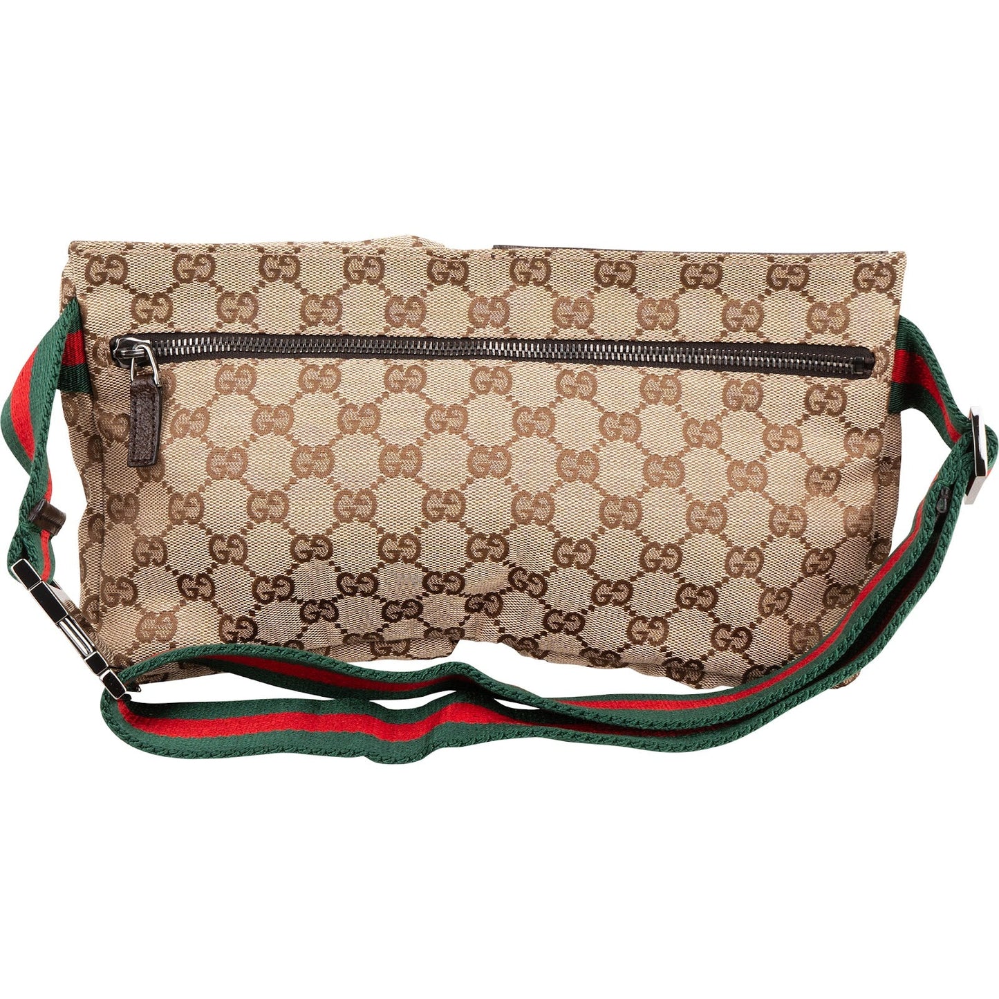 Gucci Multicolor Leather GG Canvas Belt Crossbody Bag