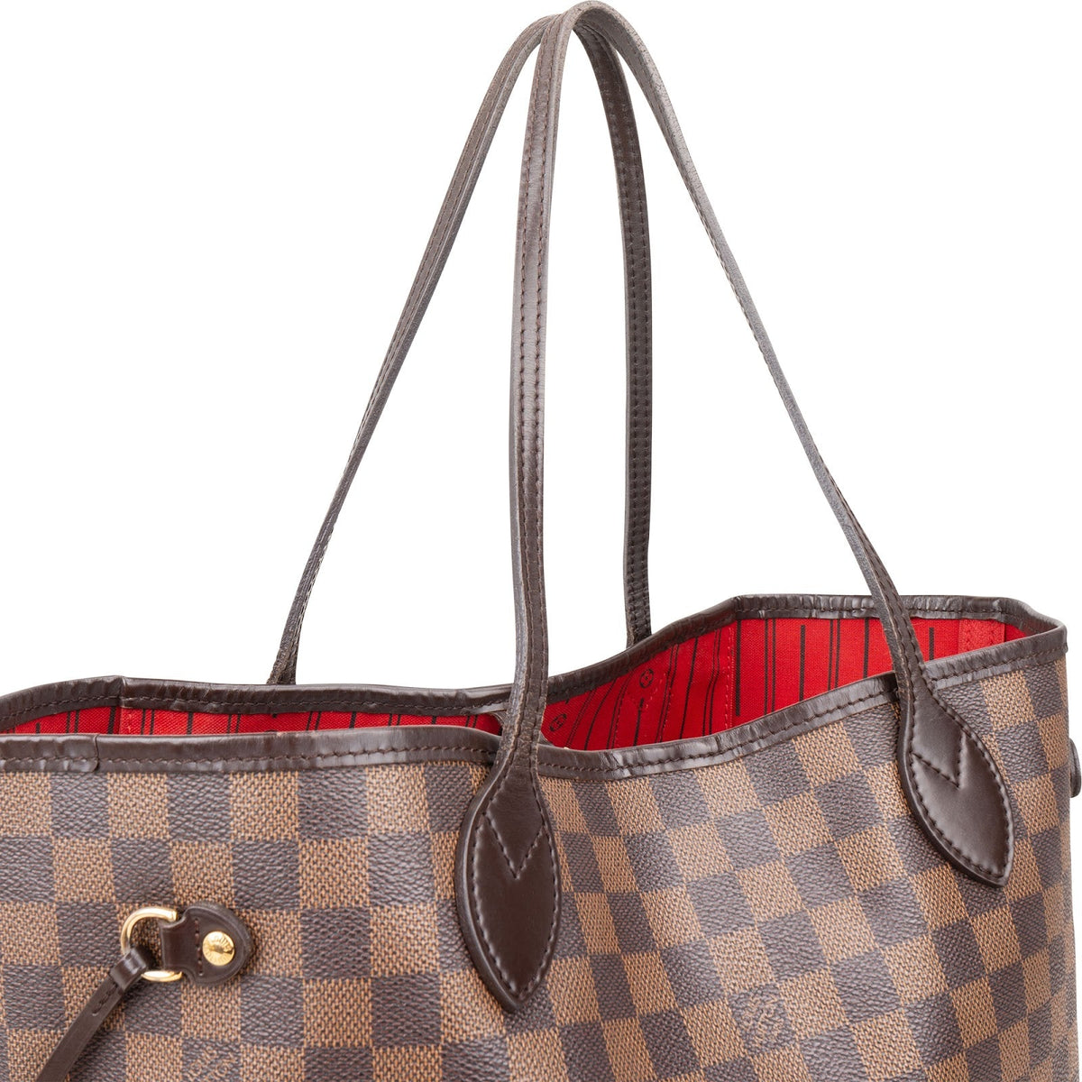 Louis Vuitton Monogram Damier Ebene Canvas Neverfull MM Shoulder Bag