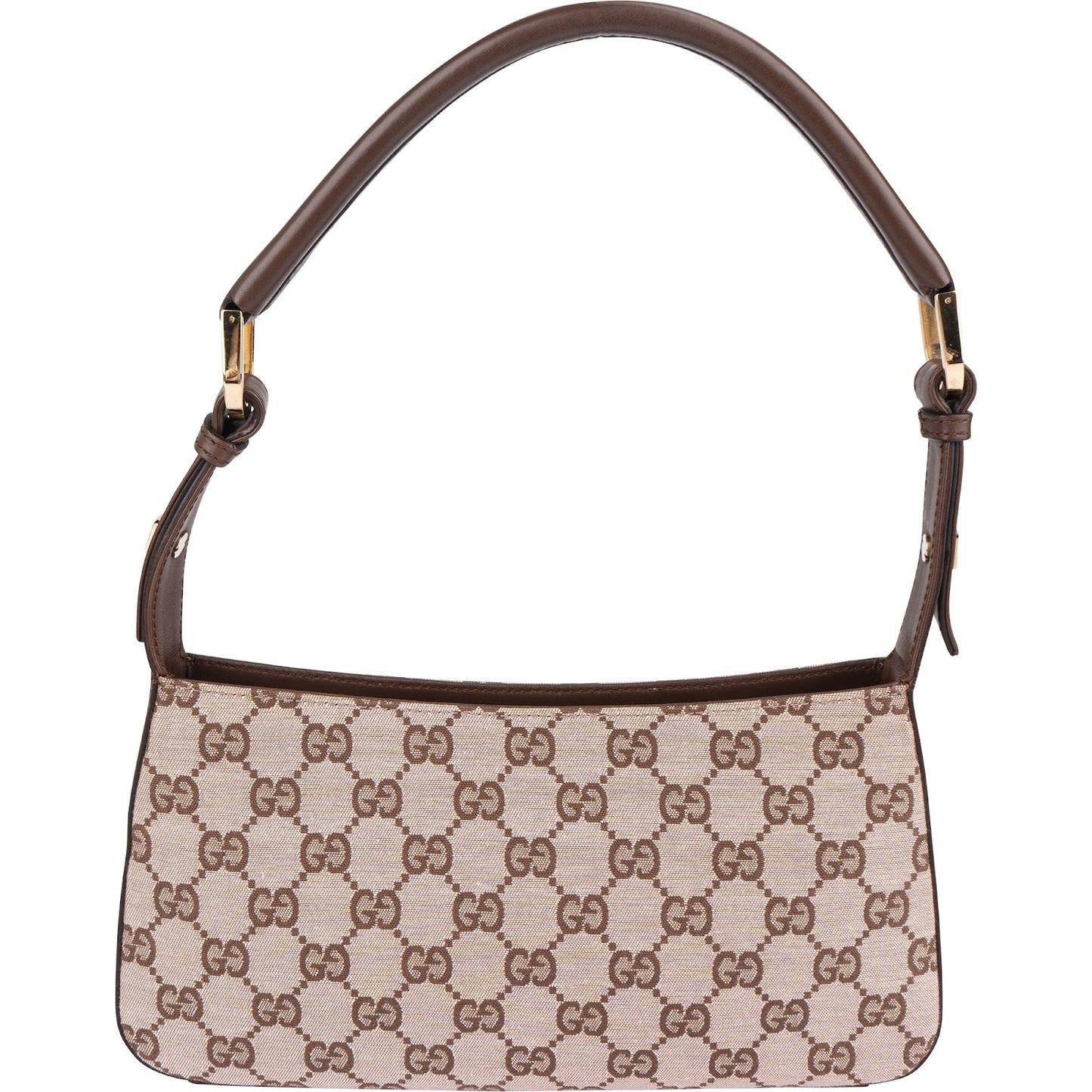 Gucci Monogram GG Canvas Rose Pochette Accessoires Shoulder Bag