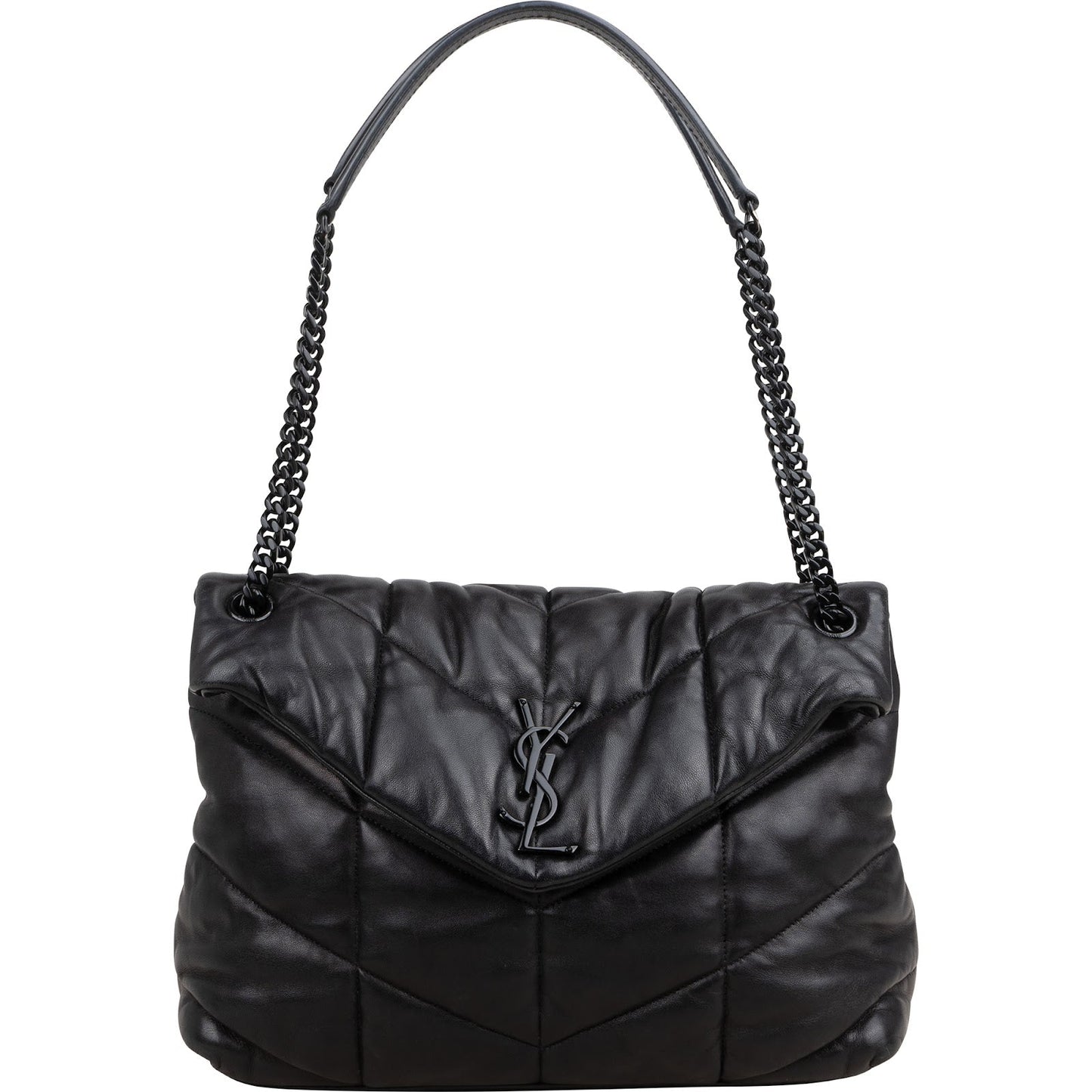 Saint Laurent Quilted Lambskin Loulou Puffer Crossbody Bag