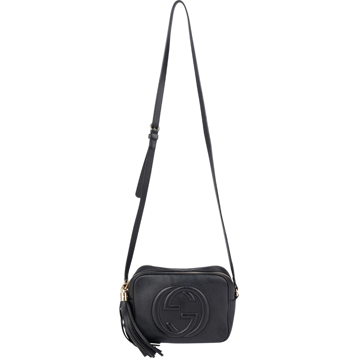 Gucci Black Leather Soho Disco Crossbody Bag