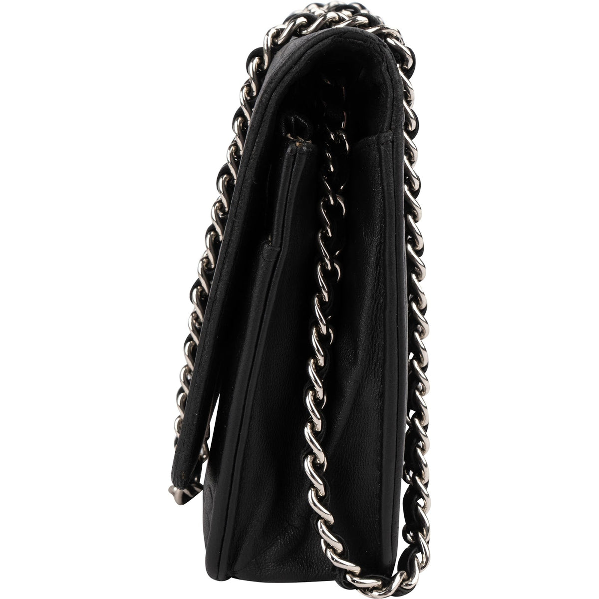 Chanel Camellia Embossed Wallet on Chain Crossbody Bag