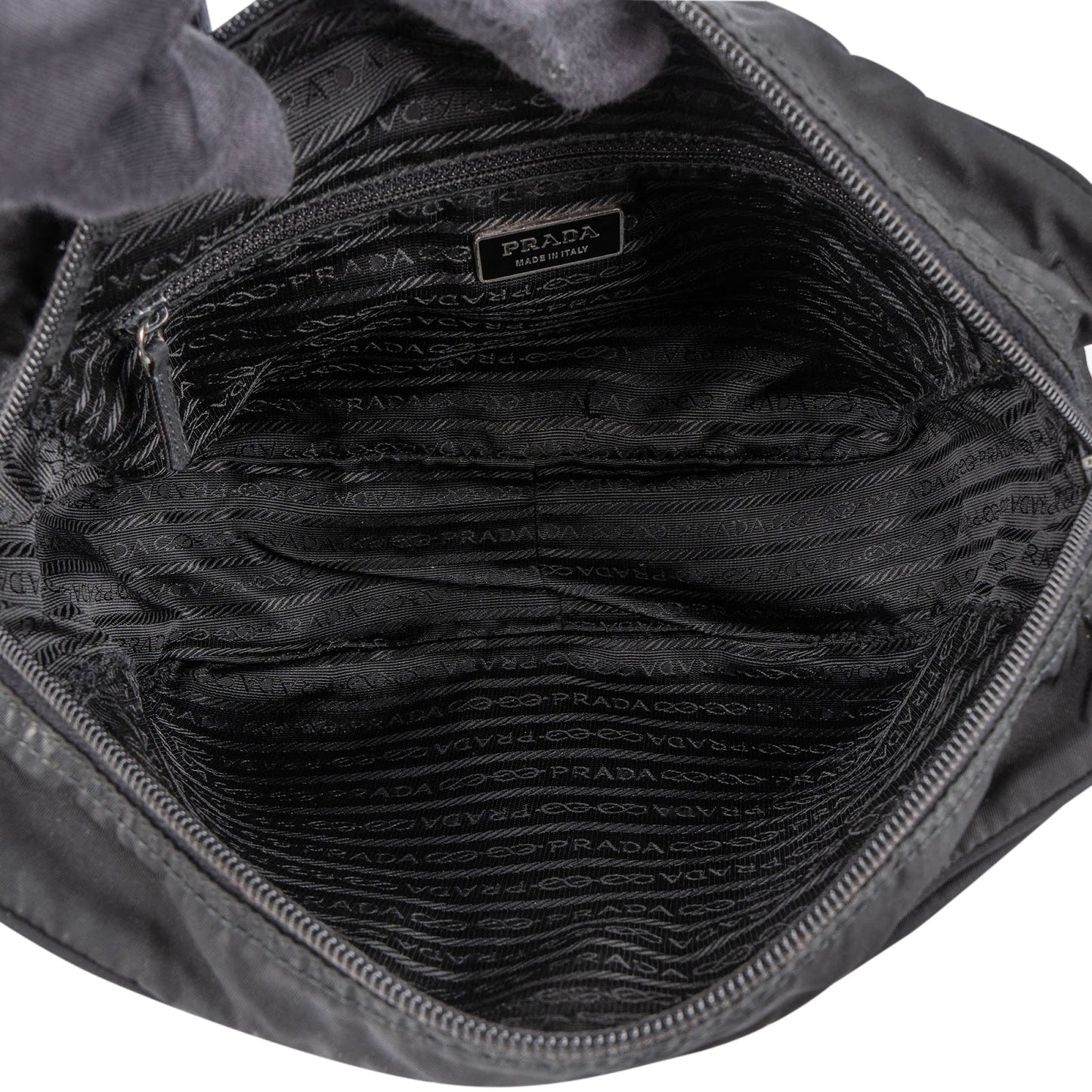Prada Tessuto Triangle Messenger Crossbody Bag