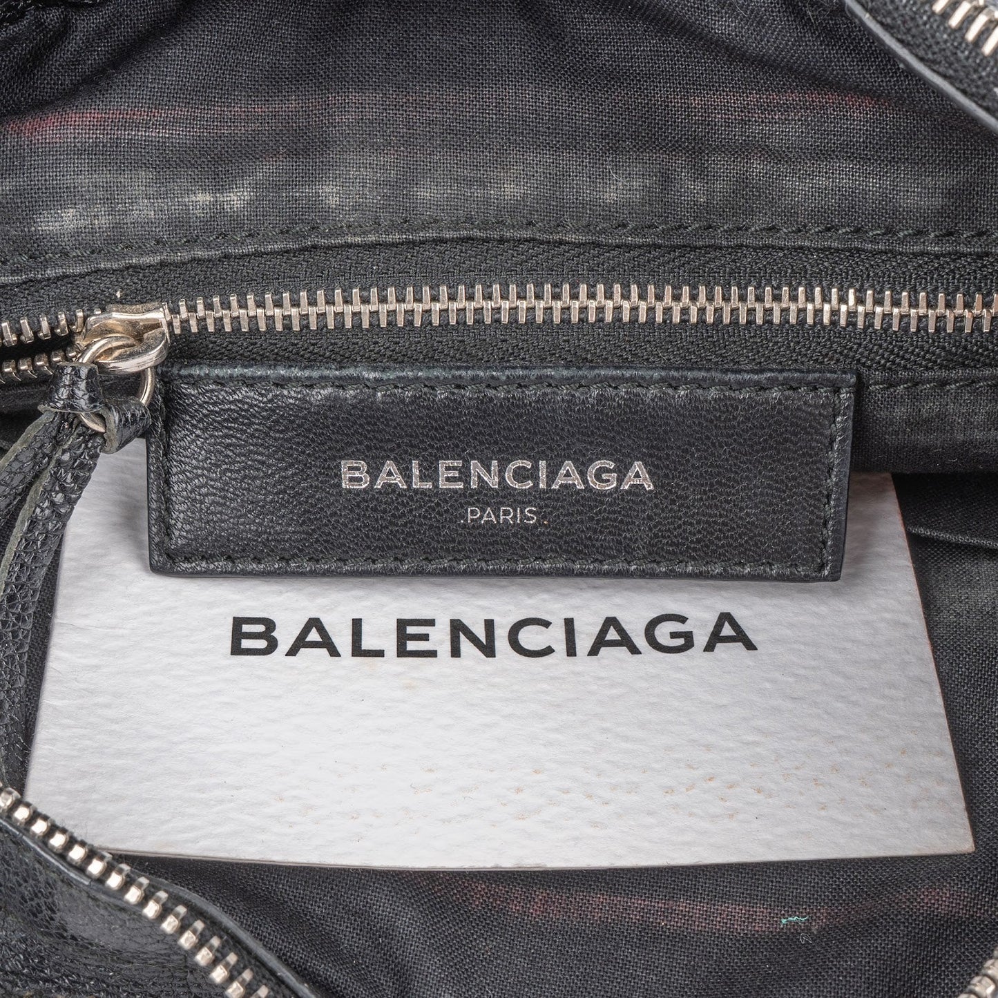 Balenciaga Black Leather Mini City Handbag