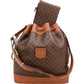 Celine Macadam Monogram Canvas Drawstring Bucket Shoulder Bag