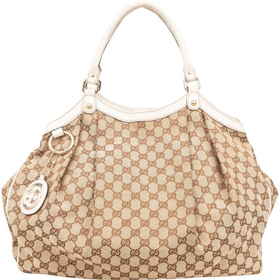 Gucci Monogram GG Sukey Large Hobo Shoulder Bag