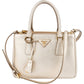 Prada Metallic Saffiano Leather Galleria Small Handbag