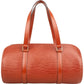 Louis Vuitton Cognac Epi Leather Soufflot Set Handbag