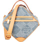 Louis Vuitton Messenger Chess aus Monogram Denim Jacquard – Vorderansicht