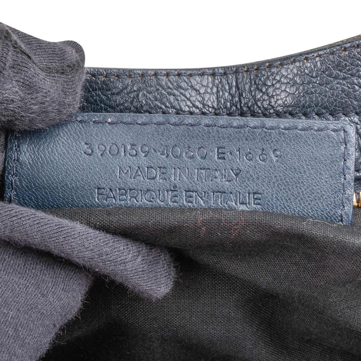 Balenciaga Navy Calfskin Leather Giant City Handbag
