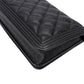 Chanel Quilted Caviar Leather Small Boy Wallet On Chain Crossbody Bag