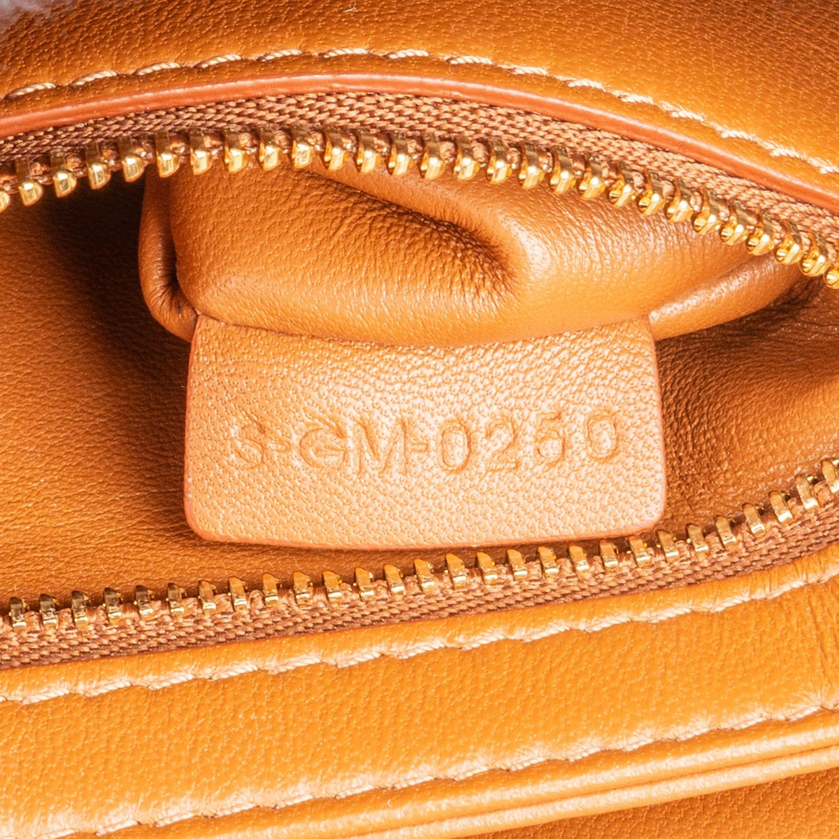 Celine Cotton & Calfskin Small Teen Triomphe Crossbody Bag