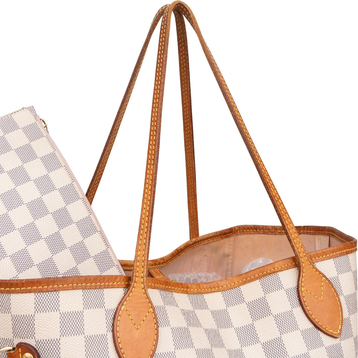 Louis Vuitton Neverfull MM aus Damier Azur Canvas – Ansicht 3
