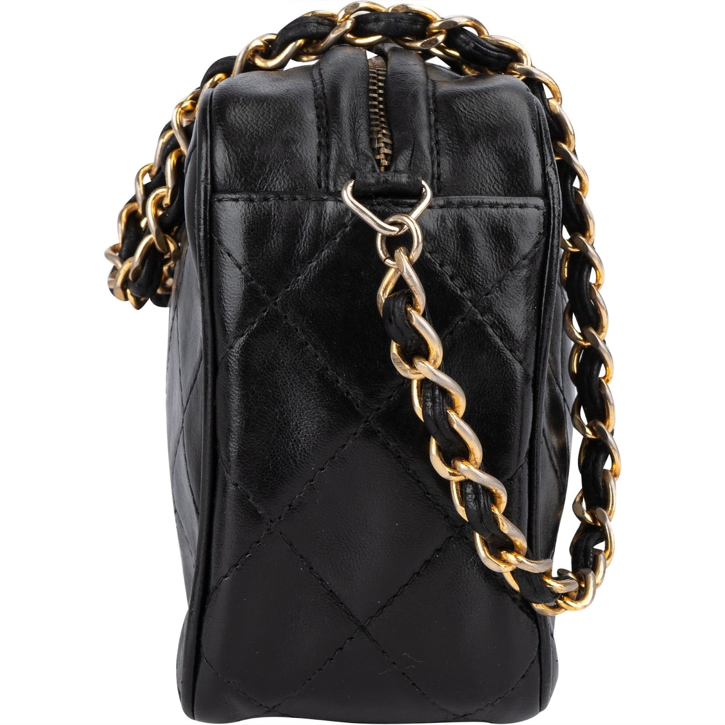 Chanel Quilted Lambskin CC Camera Crossbody Bag