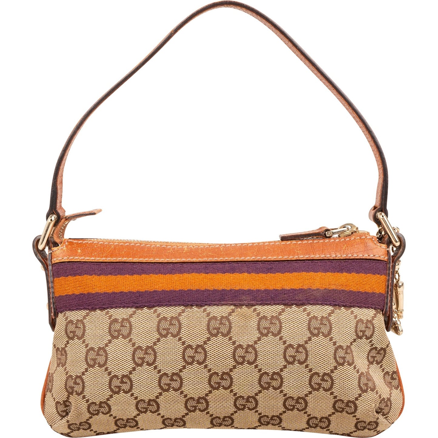 Gucci Monogram GG Canvas Striped Pochette Accessoires Handbag
