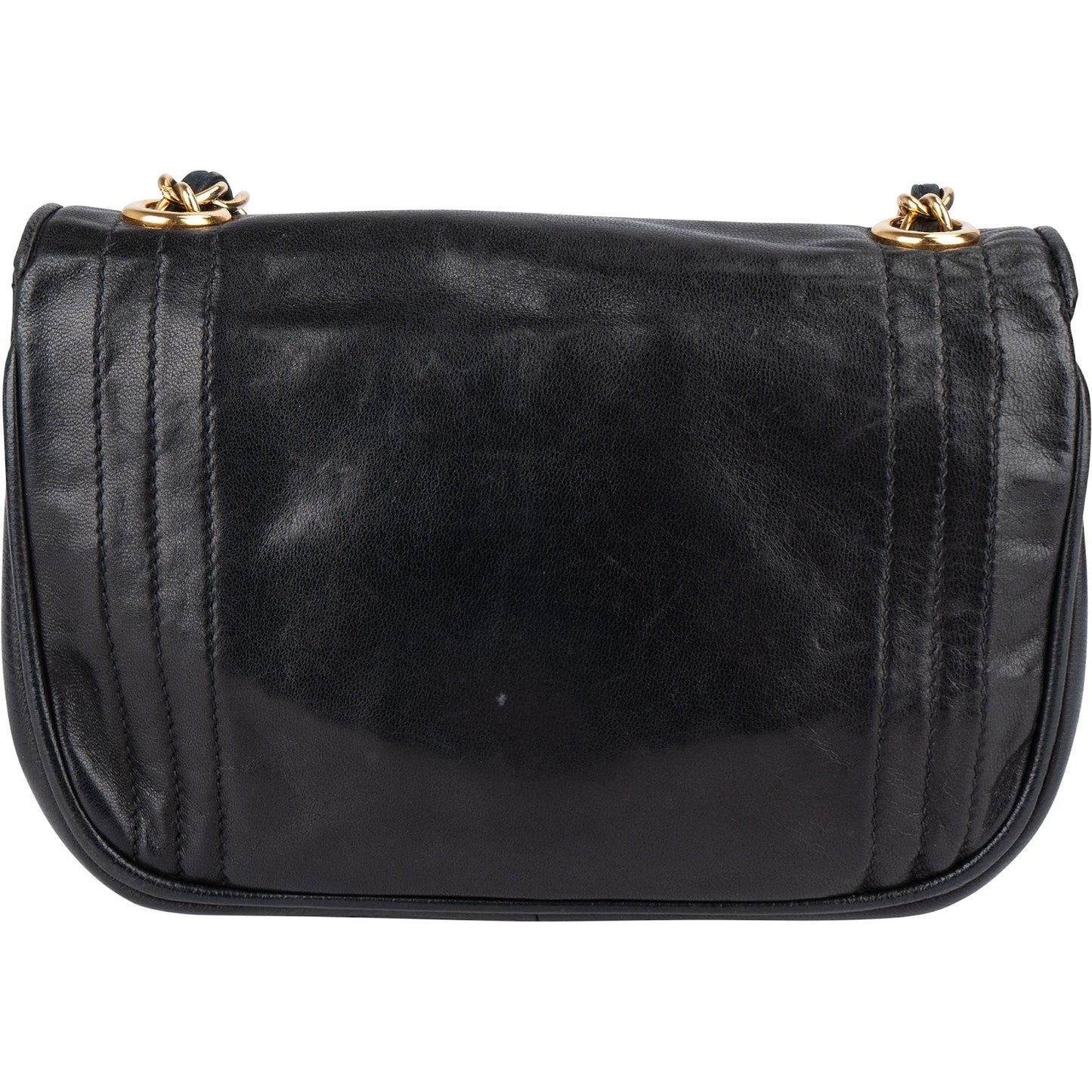 Chanel Lambskin CC Single Flap Camera Crossbody Bag