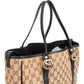 Gucci Monogram GG Canvas Twins Tote Shoulder Bag