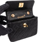 Chanel Quilted Lambskin 24K Gold Mini Square Single Flap Crossbody Bag