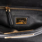 Fendi Black Leather Mini Peekaboo Handbag