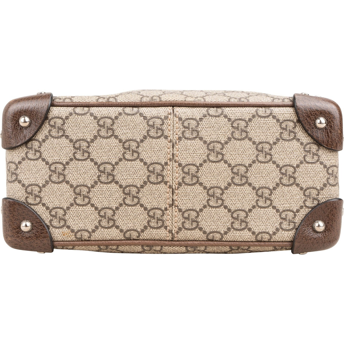 Gucci Monogram GG Supreme Canvas Studded Trunk Crossbody Bag