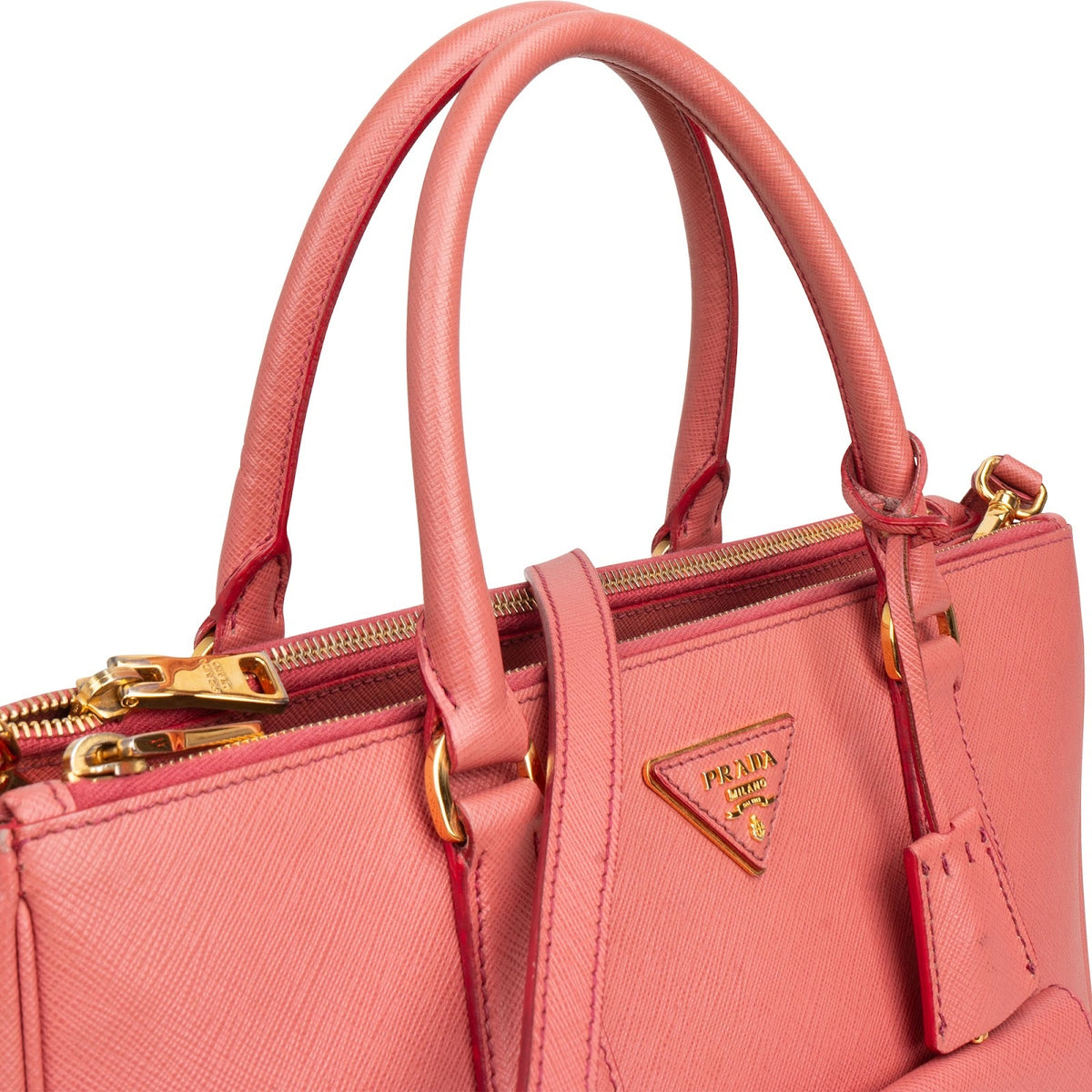 Prada Saffiano Leather Galleria Pocket Handbag