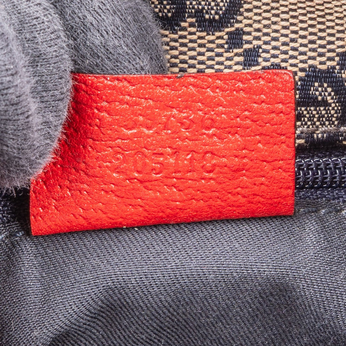 Gucci Red Pebbled Leather D-Ring Handbag