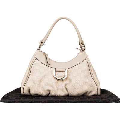 Gucci Leather Monogram Abbey Handbag