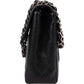Chanel Quilted Caviar Leather Jumbo Single Flap Crossbody Bag