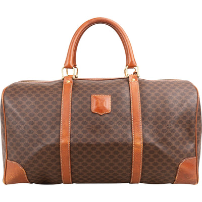 Celine Monogram Macadam Canvas Boston 45 Travel Bag