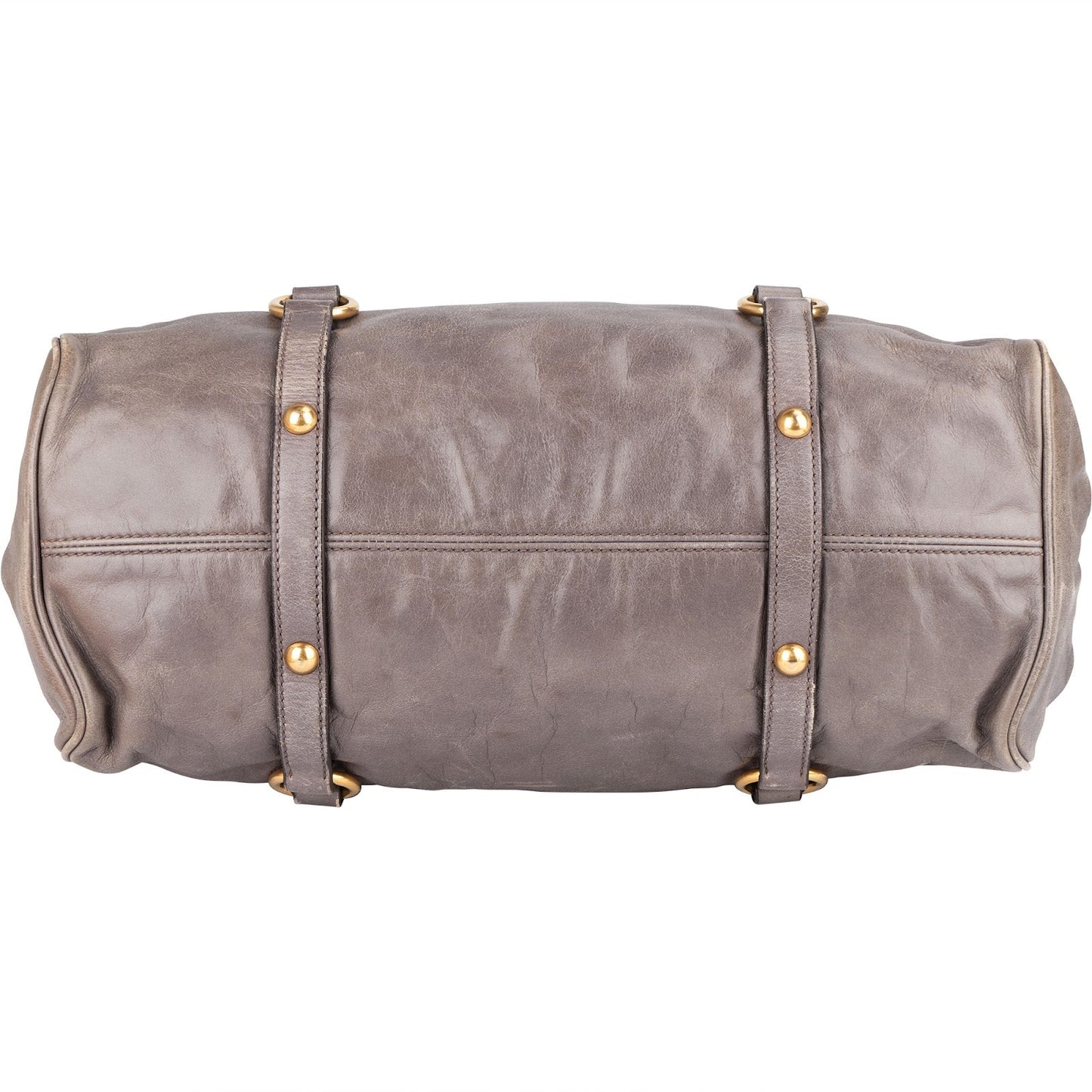 Miu Miu Vitello Lux Leather City Handbag