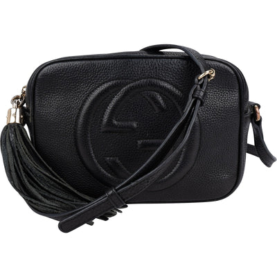Gucci Leather GG Soho Crossbody Bag