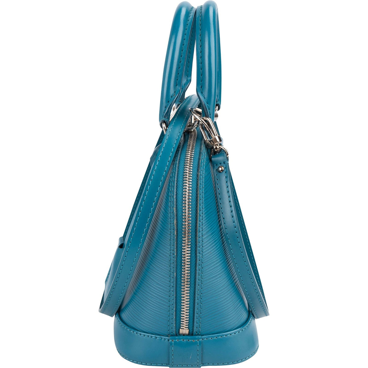 Louis Vuitton Alma BB aus blauem Epi-Leder – Ansicht 6
