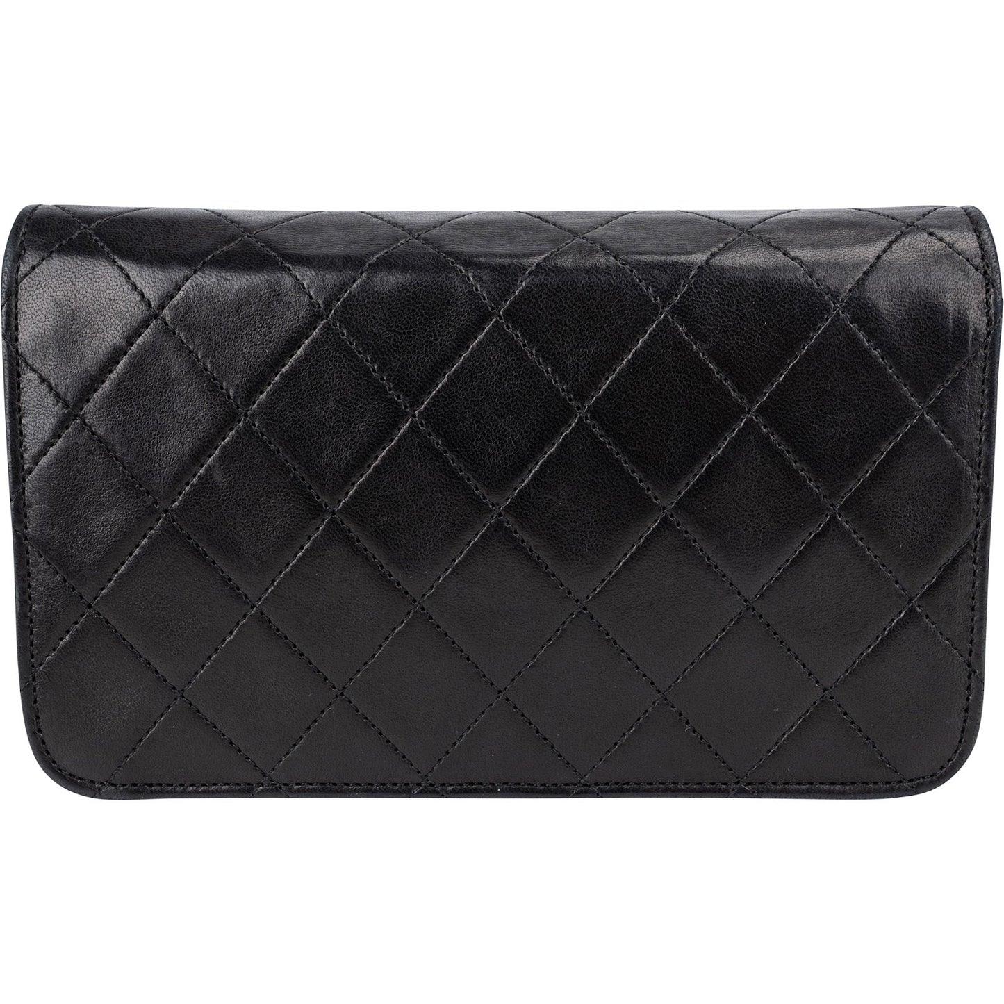 Chanel Quilted Lambskin 24K Gold Single Flap Shoulder Bag
