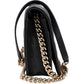 Chanel Quilted Caviar Leather Small Boy Wallet On Chain Crossbody Bag